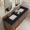 James Martin Vanities Lorelai 72" Double Vanity, Mid-Century Walnut, w/ 3 CM Phantome Eclos Top 424-V72-WLT-3PHT - alternate 2