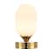 Jonathan Y Eli 8" Modern Minimalist Iron Rechargeable Integrated Portable LED Table Lamp, Brass Gold/White JYL7111C - alternate 1