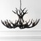Jonathan Y Eldora 36" 8-Light Rustic Farmhouse Adjustable Resin Antler LED Chandelier, Black JYL6319C - alternate 2