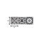 Homeroots 4" X 4" Shades Of Black Mosaic Peel And Stick Removable Tiles 390833 - alternate 2