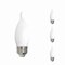 Bulbrite LED Filament, 5 Watt Dimmable CA10 Light Bulb, Milky Glass Finish, E26 Base, 2700K 500 Lumens, 4PK 862083 - alternate 1