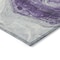 Homeroots 3' X 5' Purple And Silver Abstract Washable Indoor Outdoor Area Rug 618340 - alternate 2