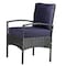 Lavish Home Outdoor Chair Cushions w/ Sun & Water-Resistant Removable Covers Memory Foam Patio Cushions HT-OUTDR-NVY - alternate 2