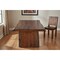 Homeroots 84" Dark Brown Solid Wood Removable Leaf Double Pedestal Base Dining Table 554342 - alternate 3