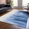 Homeroots 10' X 14' Navy Blue And Ivory Abstract Washable Indoor Outdoor Area Rug 601229 - alternate 3