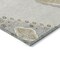 Homeroots 8' Ivory Gray And Brown Round Oriental Washable Indoor Outdoor Area Rug 598420 - alternate 2