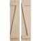 Ekena Millwork Rustic Two Board Joined Board-n-Batten Pecky Cypress Faux Wood Shutters w/Z-Board, 11"W x 76"H SHUBJZ11X76PCPR - alternate 1