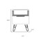 Homeroots 22" White Wood One Drawer Nightstand 478275 - alternate 2