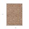 Homeroots 9' X 12' Copper And Beige Floral Washable Indoor Outdoor Area Rug 594657 - alternate 2