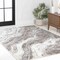 Jonathan Y Kassia Contemporary Glam Abstract Marble Brown/Gray 3 ft. x 5 ft. Area Rug SEU300C-3 - alternate 2