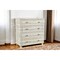 Homeroots 36" White Solid Wood Four Drawer Standard Chest 564521 - alternate 2