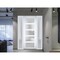 Vdomdoors Front Exterior Prehung FiberGlass Door Frosted Glass / Manux 8002 White Silk / 2 Sidelight Exterior MANUX8002EXD-WS-W14+30+14 x H80-RH - alternate 1