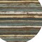 Homeroots 8' Brown Beige And Green Round Striped Washable Indoor Outdoor Area Rug 598886 - alternate 3