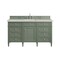 James Martin Vanities Brittany 60" Single Vanity, Smokey Celadon, w/ 3 CM Siberian Silestone Top 650-V60S-SC-3SFR - alternate 1