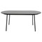 Leisuremod 82.7 in W, 29.5 in L, Manufactured Wood/Steel/Velvet, Black/Platinum Blue TT84-CBL18-BU - alternate 2