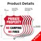 Signmission Private Property Shield Sign No Camping, 12 inch X 12 inch, Aluminum Metal Sign, 5PK SHI-A-5Pack-12-441 - alternate 2