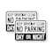Signmission Keep Driveway Clear No Parking Day or Night, 18'' X 24'' 2 Signs, Heavy Gauge Aluminum, 2PK A-1824-2PACK-24628 - alternate 1
