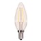 Satco Satco B11 E12 (Candelabra) Filament LED Bulb Warm White 40 Watt Equivalence 2 pk S21819 - alternate 1