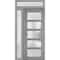Vdomdoors Front Exterior Prehung FiberGlass Door Frosted Glass / Manux 8002 Grey Ash / Sidelight and Transom MANUX8002EXD-SS-W36+12 x H80+14-RH - alternate 1