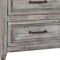 Homeroots 28" Gray Two Drawer Solid Wood Nightstand 527075 - alternate 2