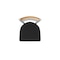 Holland Bar Stool Co Eleanor 36in Swivel Extra Tall Bar Stool, Anodized Nickel Finish, Medium Back and Black Vinyl Seat 880 - alternate 2