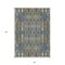 Homeroots 8' X 10' Blue Taupe And Beige Moroccan Washable Indoor Outdoor Area Rug 577190 - alternate 2