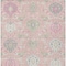 Homeroots 8' X 10' Pink Ivory And Gray Damask Washable Indoor Outdoor Area Rug 599445 - alternate 3
