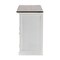 Homeroots Modern Farmhouse Brown And White Large Accent Cabinet 388227 - alternate 2