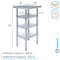Amgood 18in D x 18in L Stainless Steel Table, Three Undershelves AMG WT-1818-3SH-Z - alternate 3