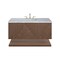 James Martin Vanities Marcello 48 in. Single Vanity, Chestnut w/ 3 CM Carrara White Marble Top D200-V48-CSN-3CAR - alternate 2