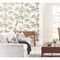 York Wallcoverings Lunaria Silhouette White and Gold Wallpaper Sample BL1806SAM - alternate 2