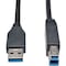 Tripp Lite 10FT USB 3.0 SUPERSPEED DEVICE CABLE 5GBPS AB M/M BLACK 10FT U322-010-BK - alternate 1