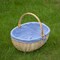 Wickerwise Picnic Basket with Handle and Washable Plaid Liner - Ideal for Outdoor Adventures,  QI004718.XL - alternate 2