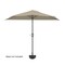 Pure Garden 10-Foot Outdoor Patio Umbrella with Auto-Tilt and Base, Dusty Green 50-LG1044 - alternate 2