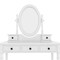 Homeroots 38" White Wood Mirrored Dresser 691685 - alternate 2