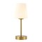 Jonathan Y Carson 12.75" Modern Minimalist Iron Rechargeable Integrated Portable LED Table Lamp, Brass Gold/Whit JYL7110C - alternate 1