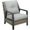 Outdoor Expressions 4-Piece Wicker Chat Set with PFAS-Free Fabric 857652 - alternate 2