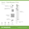 Symmons Duro HydroMersion Double Handle Tub and Shower Trim Kit with Hand Spray (Valve Not Included) 369615TRM - alternate 2