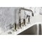 Kingston Brass Bridge Kitchen Faucet with Brass Sprayer, Polished Nickel KS8286DLBS - alternate 2