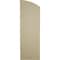 Ekena Millwork Pecky Cypress 2 Equal Flat Panel w/Elliptical Top Faux Wood Shutters, 12"W x 36"H (32" Low Side) SHUFPL12X36PCPR - alternate 2