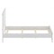 Homeroots White Solid Wood Full Double Bed Frame 490283 - alternate 1