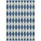 Homeroots 8' X 10' Navy Blue And Ivory Geometric Washable Indoor Outdoor Area Rug 577070 - alternate 2