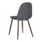 Homeroots Set of Four Gray and Brown Fabric and Steel Dining Side Chairs, 4PK 719408 - alternate 1