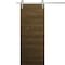 Sartodoors Modern Barn Door 18 x 80 inches, Ego 5000 Marble Oak, 6.6FT Silver Rail Track Heavy Hardware Set ,  EGO5000BD-S-DMR-18 - alternate 1
