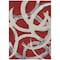 Homeroots 10' X 14' Red Beige And Gray Abstract Washable Indoor Outdoor Area Rug 599165 - alternate 2