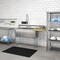 Koolmore 63 in. Three Compartment Sink, Bowl Size 15x15x14, 18-Gauge Stainless-Steel with Right Drainboard KM-SC151514-15R3 - alternate 3