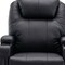Homeroots 33" Black Power Heated Massage Lift Assist Recliner 520899 - alternate 2