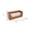 Homeroots Traditional Solid Teak Guest Paper Towel Holder 475868 - alternate 2