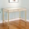 Homeroots 42" White and Gold Mirrored Writing Desk 491463 - alternate 3
