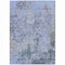 Homeroots 3' X 5' Blue And Dark Gray Abstract Washable Indoor Outdoor Area Rug 605536 - alternate 2